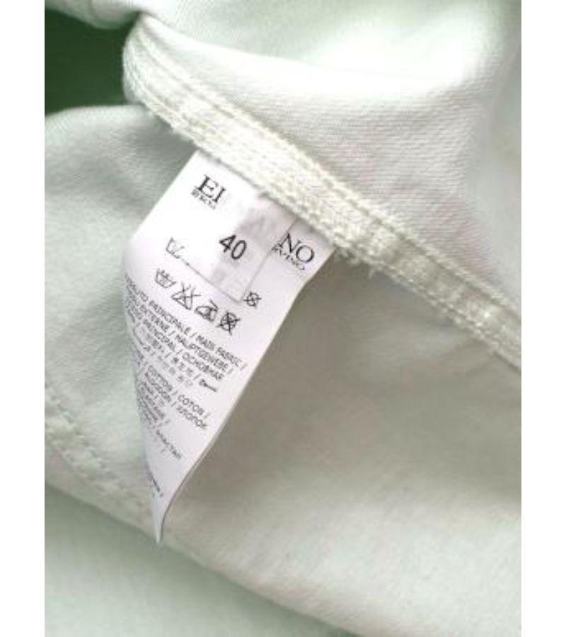 Ermanno Scervino Mint Green Lace Detail Denim Jacket For Sale 4