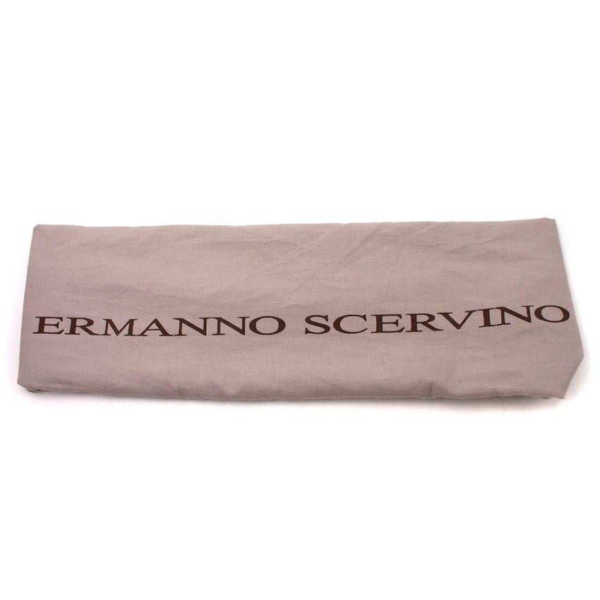 Ermanno Scervino Off White Floral Crystal Embellished Bag For Sale 3