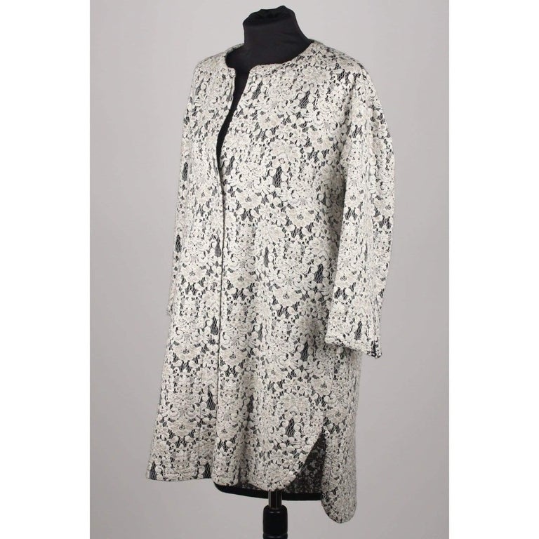 Ermanno Scervino OffWhite Lace Dust Coat For Sale at 1stDibs