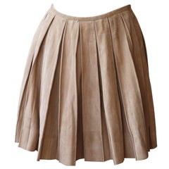 Ermanno Scervino - Mini-jupe plissée en daim plissé