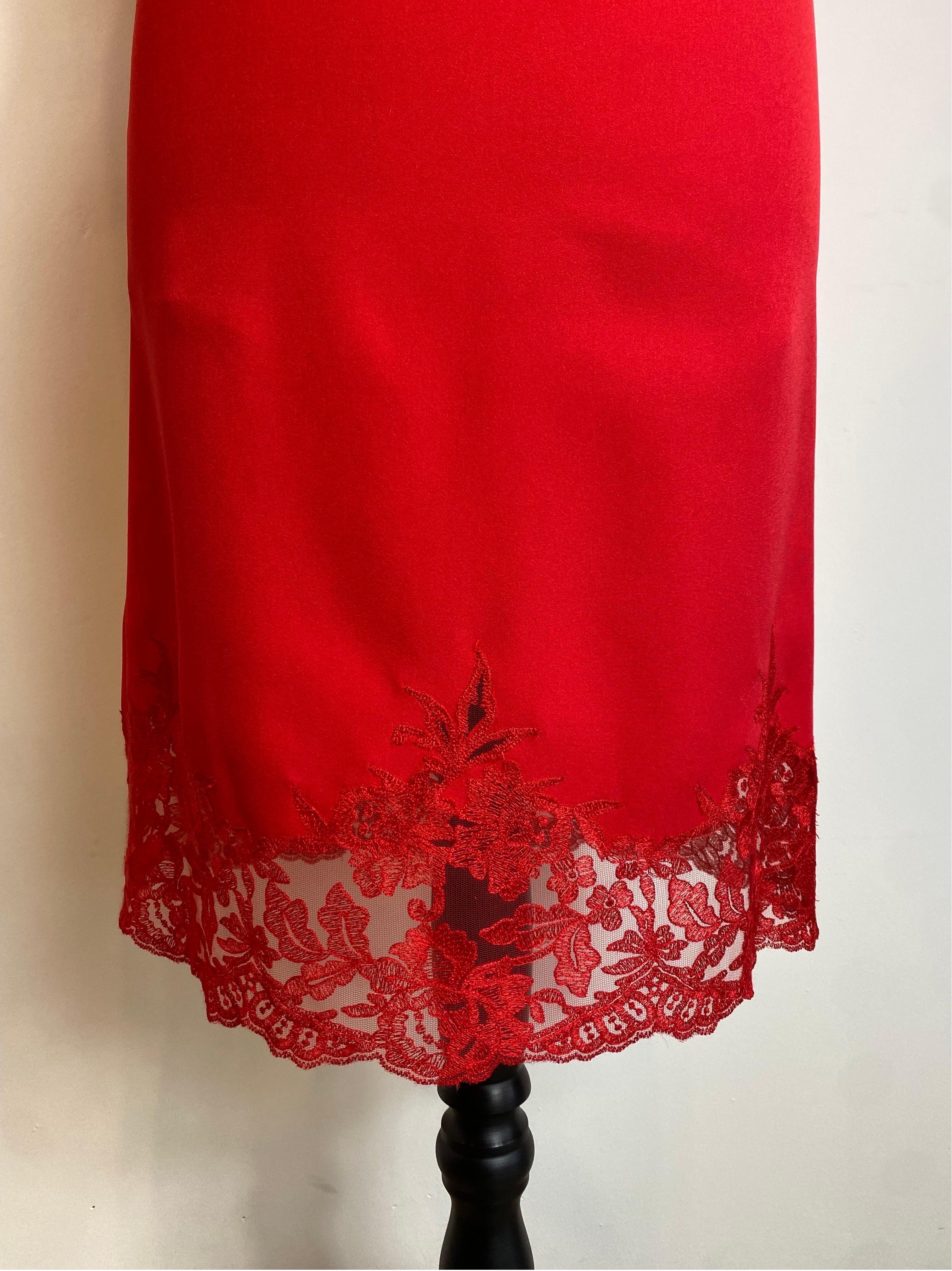 Women's or Men's Ermanno Scervino red sheath Dress For Sale
