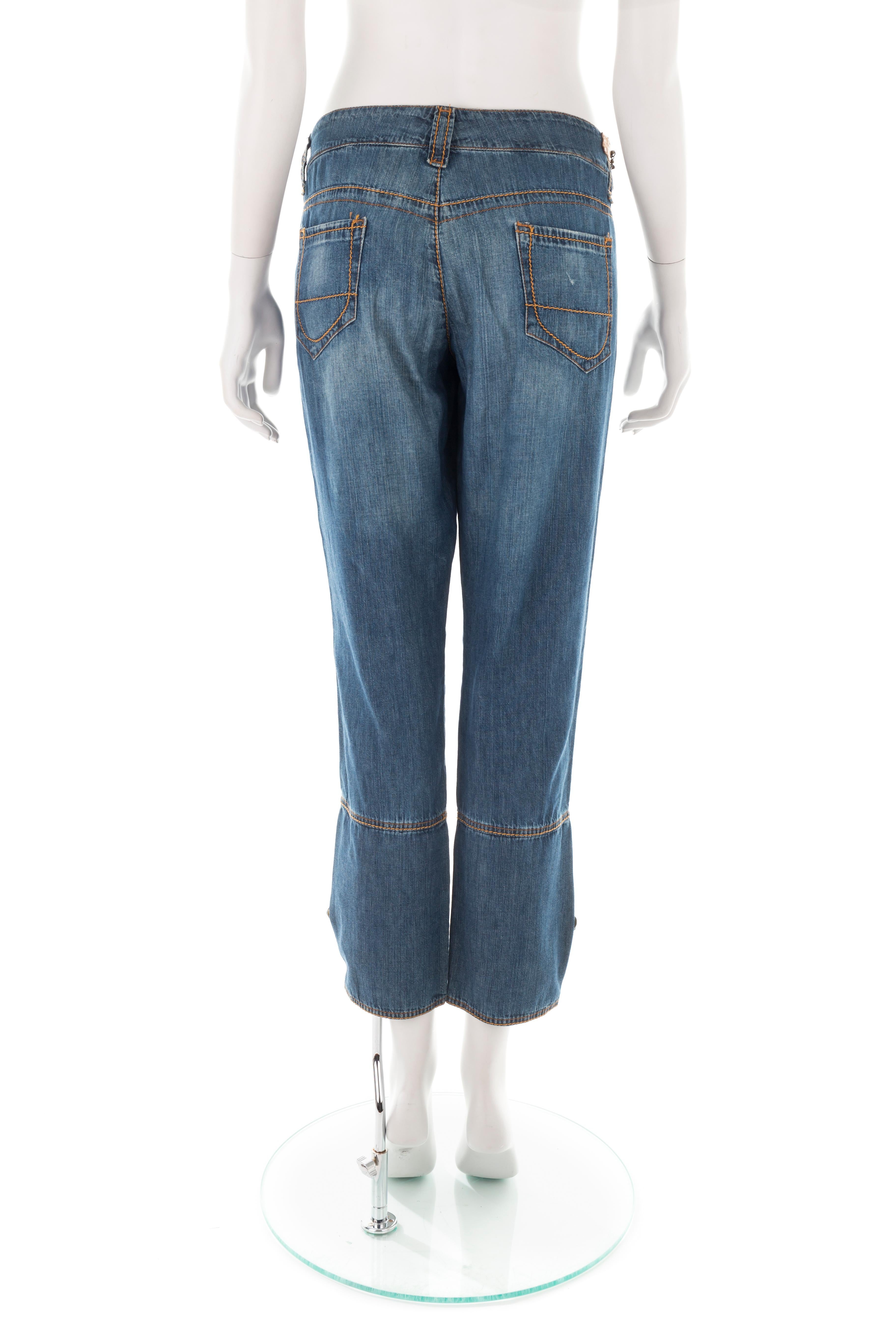 Ermanno Scervino S/S 2005 Audrey Hepburn capri jeans In Good Condition For Sale In Rome, IT