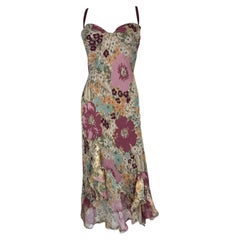 Robe en soie à fleurs d'Ermanno Scervino, SS 2005