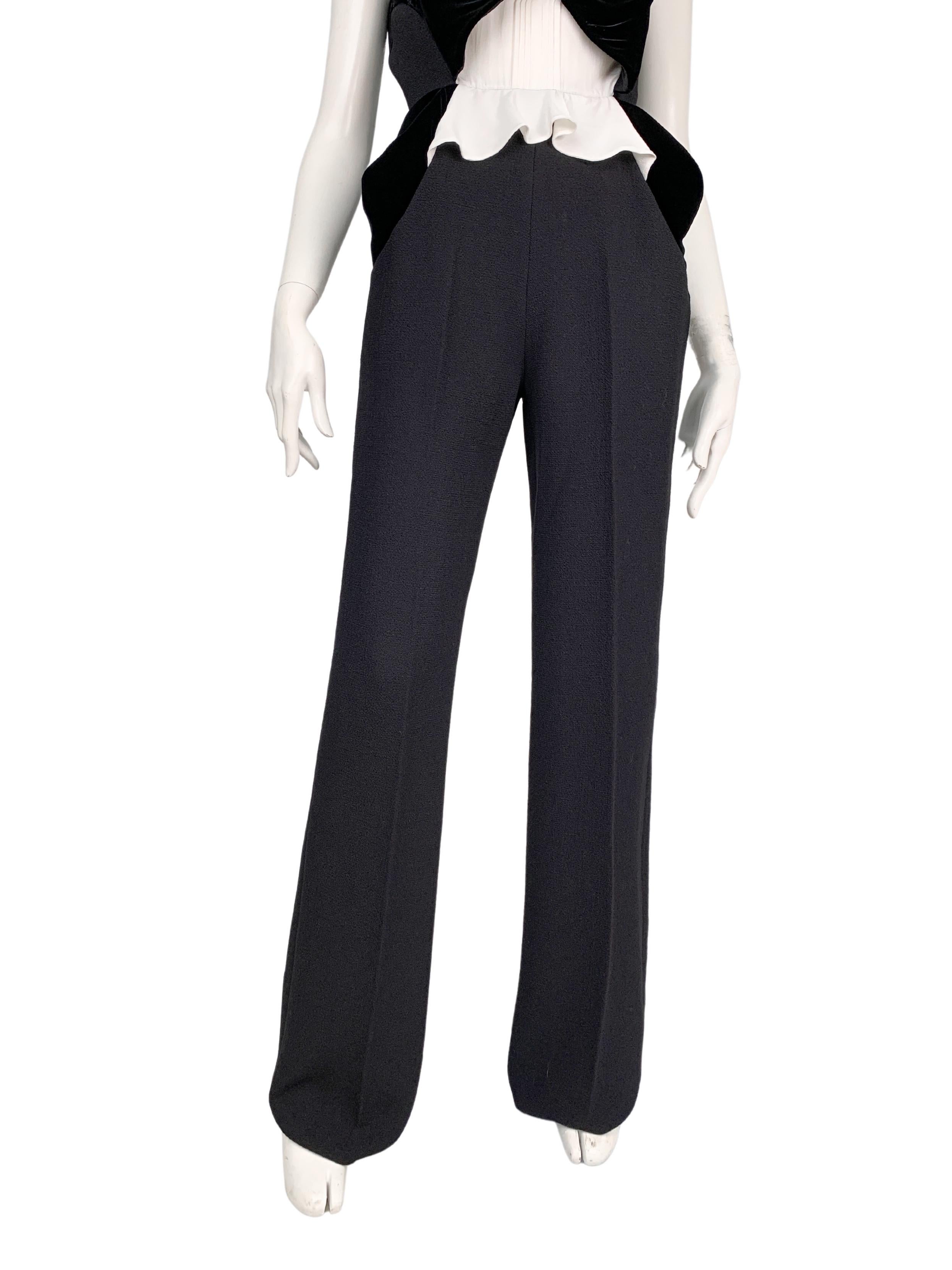 Ermanno Scervino RRP $2500 silk & wool long wide leg jumpsuit, new with tags  3
