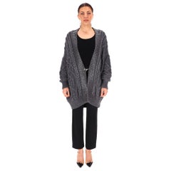Ermanno Scervino Wool Blend Crystal Embellished Cardigan