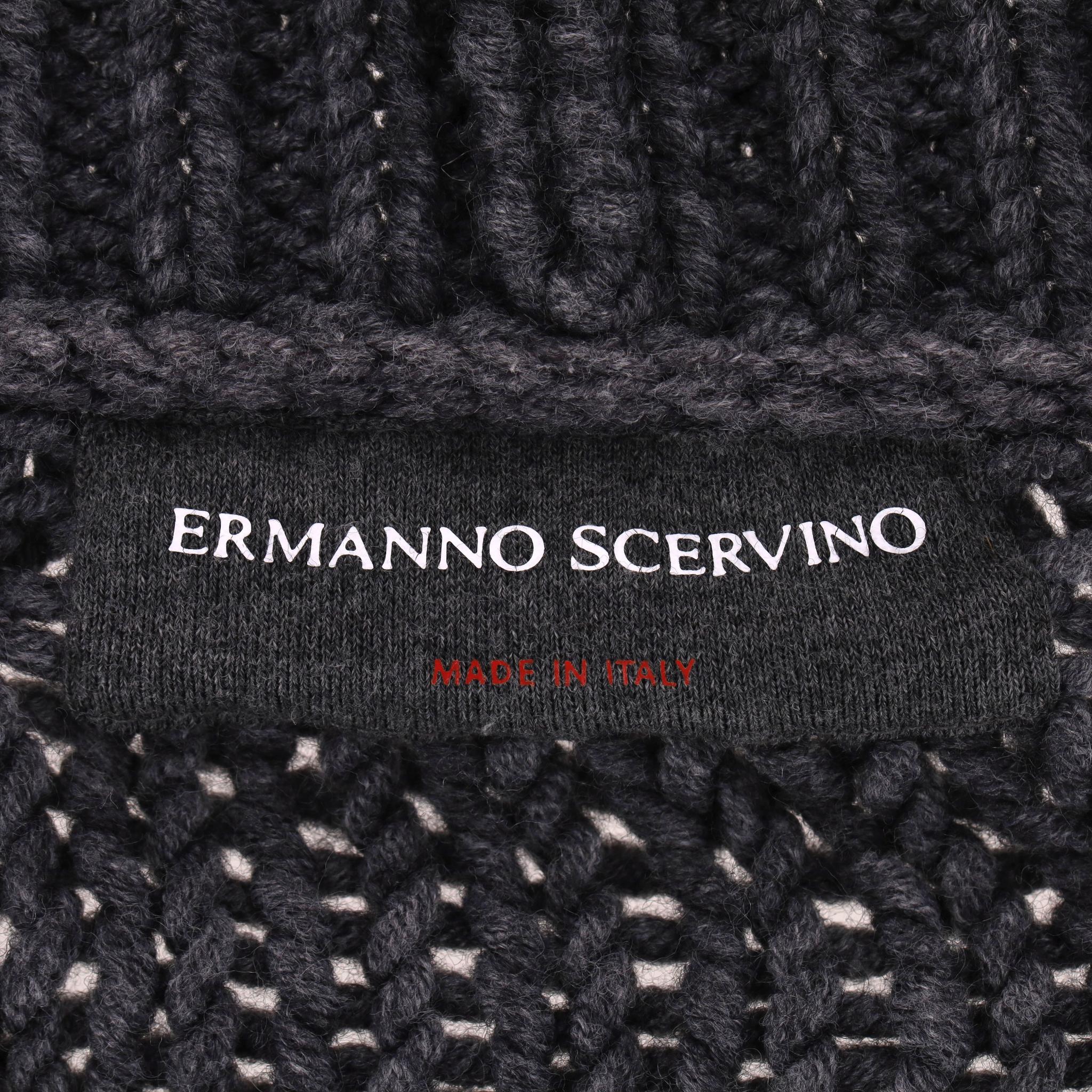 Ermanno Scervino Wool Blend Crystal Embellished Cardigan For Sale 3