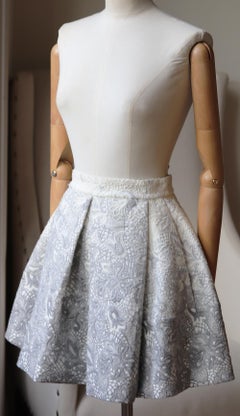 Ermanno Scervino Wool-Blend Guipure Lace Mini Skirt