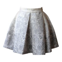Ermanno Scervino Wool-Blend Guipure Lace Mini Skirt