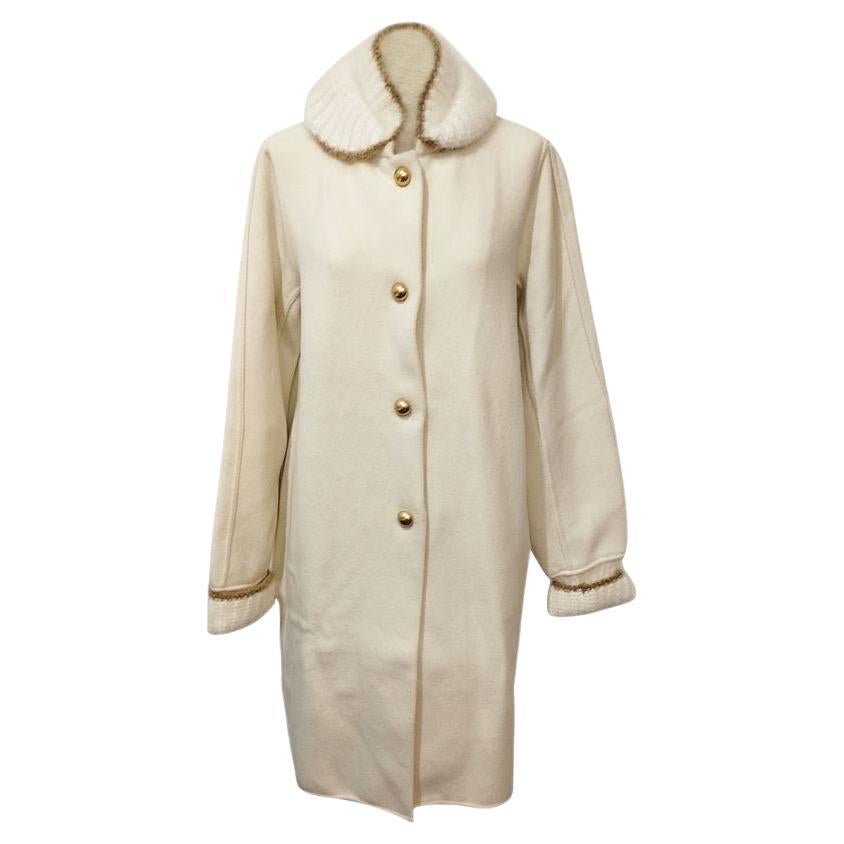 Ermanno Scervino Wool coat size 42 For Sale