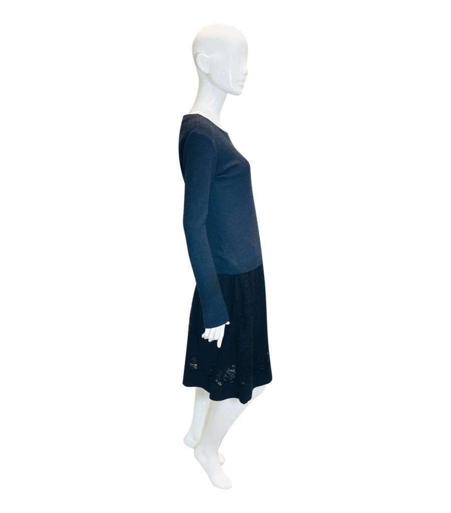 Ermanno Scervino Wool, Silk & Cashmere Dress In Excellent Condition For Sale In London, GB