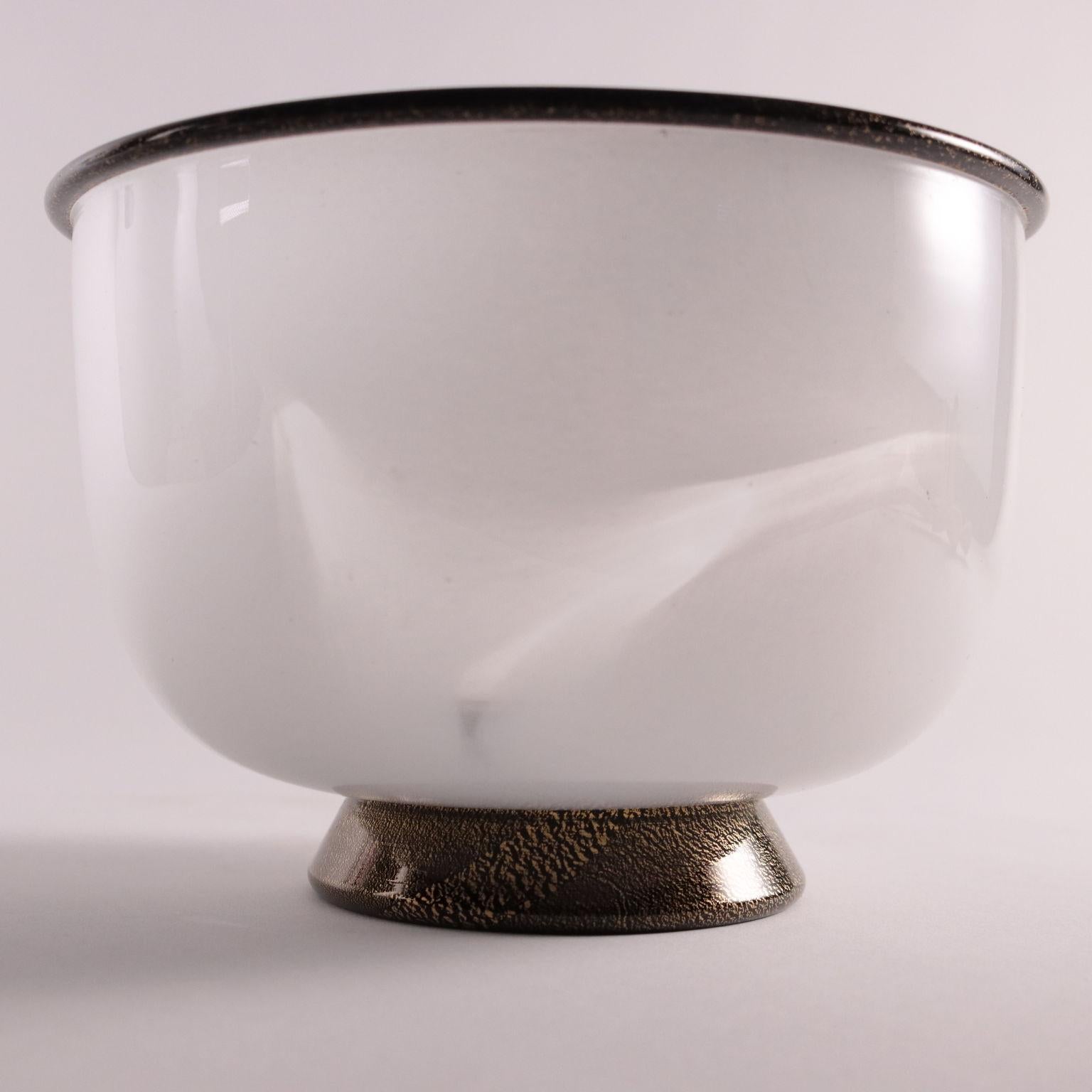 Italian Ermanno Toso & Ercole Barovier Bowl Glass Murano, Italy, 1980s