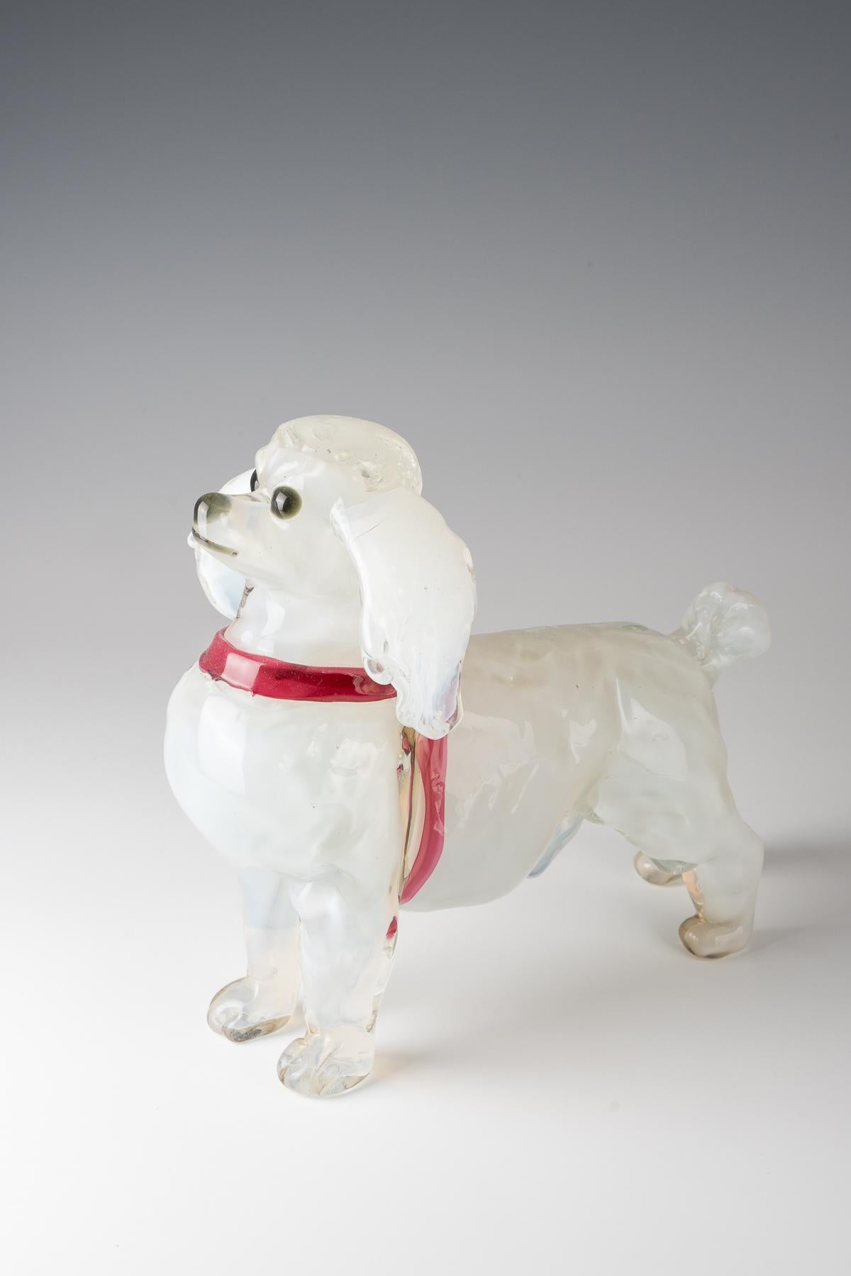 Ermano Nason para Cenedese. Figura de caniche escultor 1963-72. Hecho a mano en venta