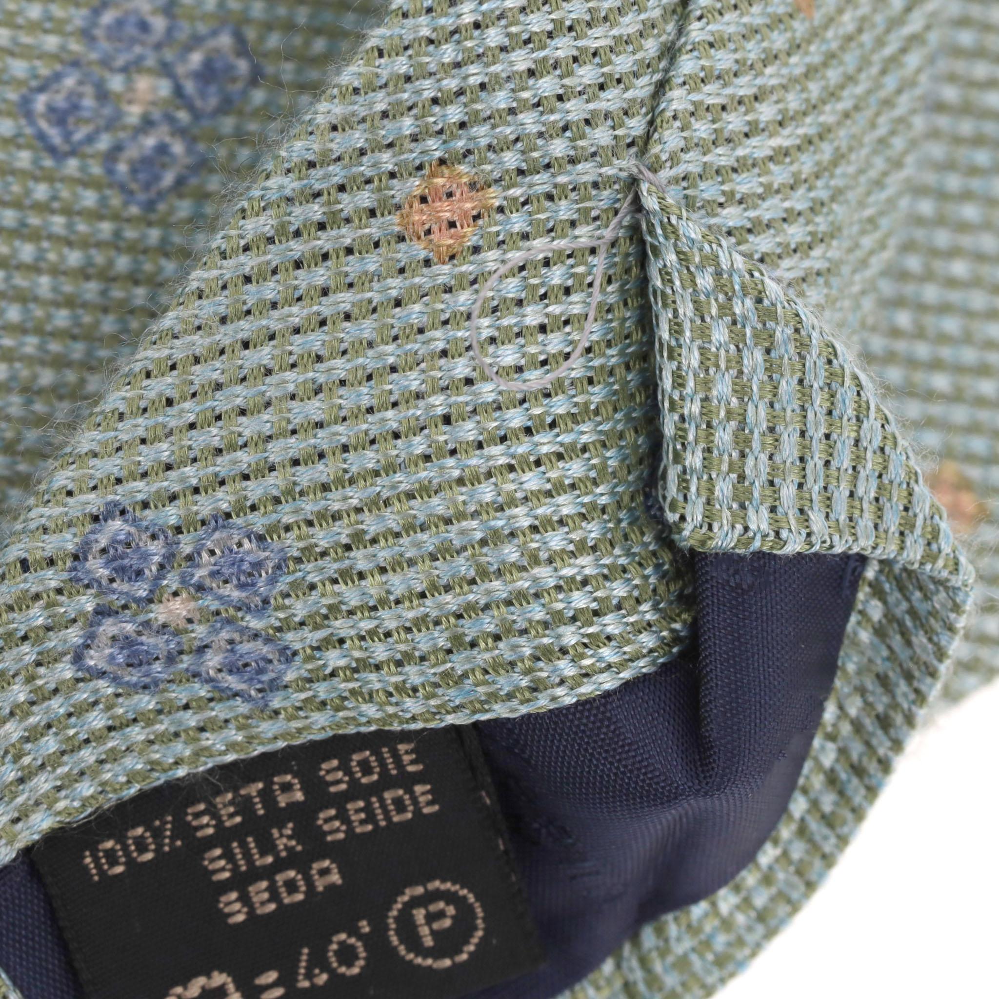 Corbata de seda estampada Ermegildo Zegna en venta 3