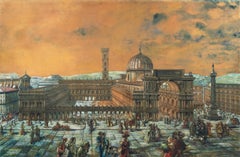 Ermenegildo Agazzi - 20th century Italian painting - Italy and its monuments