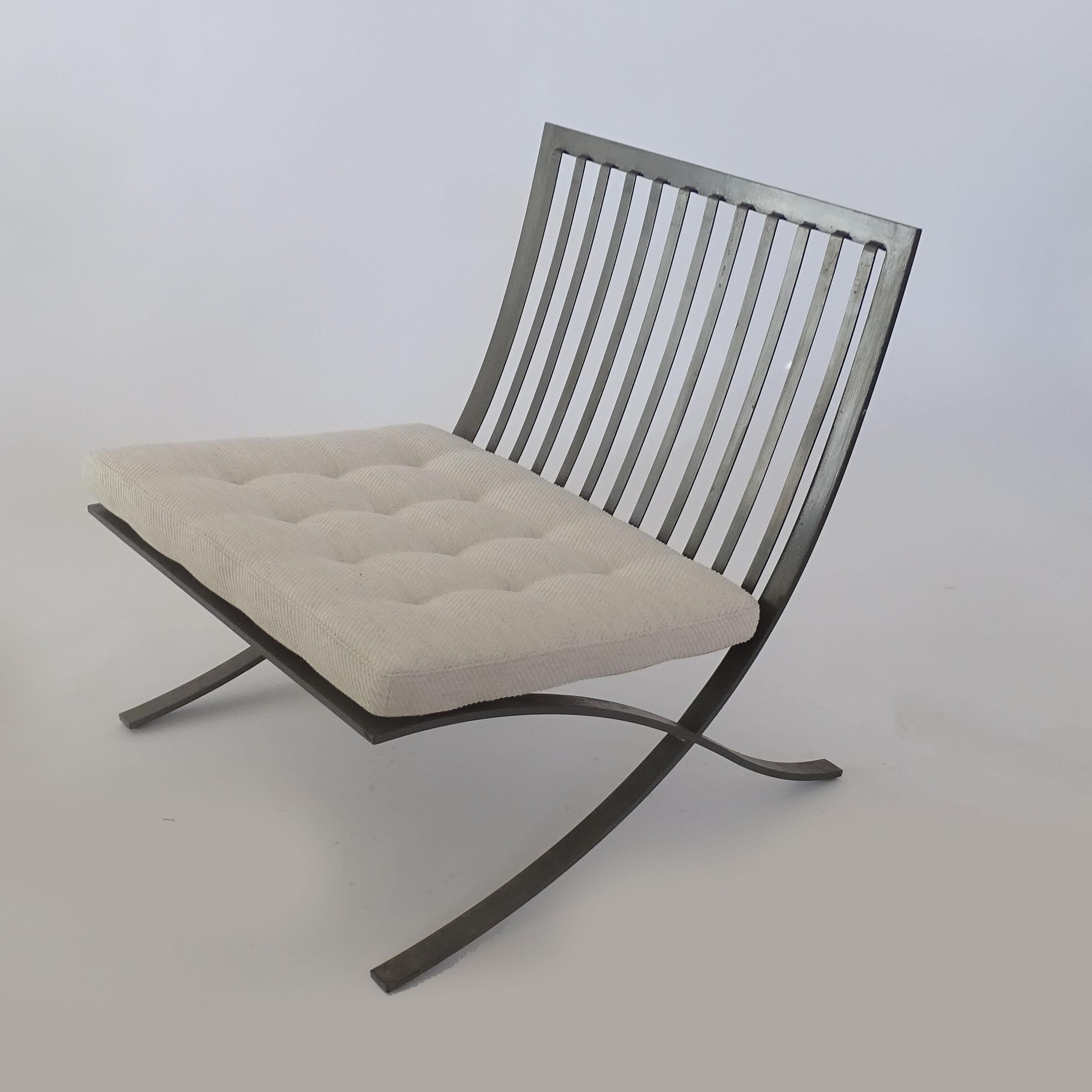 Metal Ermenegildo & Eugenio Soncini set of outdoor / Indoor metal chairs, Italy 1950s For Sale