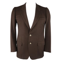 Abrigo deportivo Ermenegildo Zegna 40 Regular Marrón Lana / Cachemira
