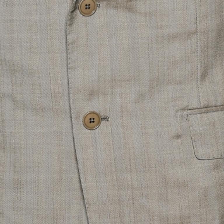 Ermenegildo Zegna Blazer in lana beige L in vendita 1