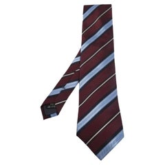 Ermenegildo Zegna Bicolor Striped Silk Tie