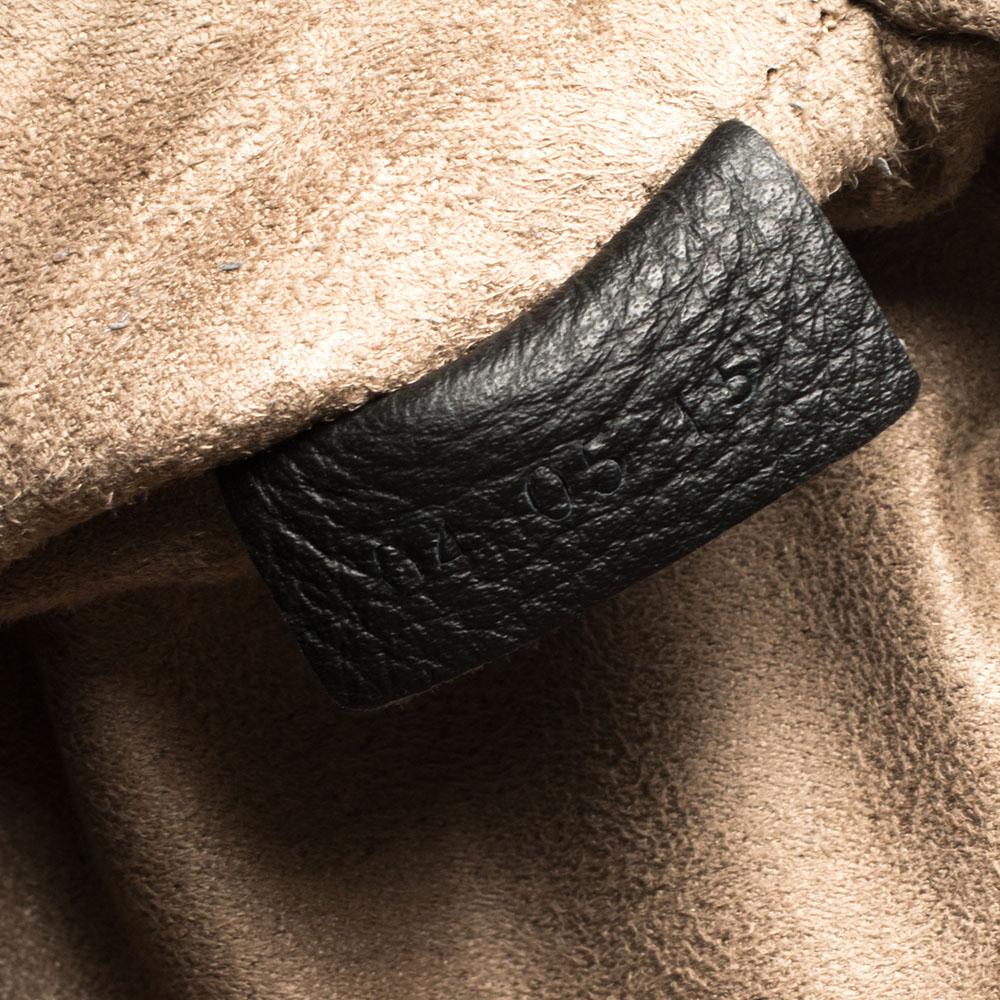 Ermenegildo Zegna Black Grained Leather Backpack In Good Condition In Dubai, Al Qouz 2