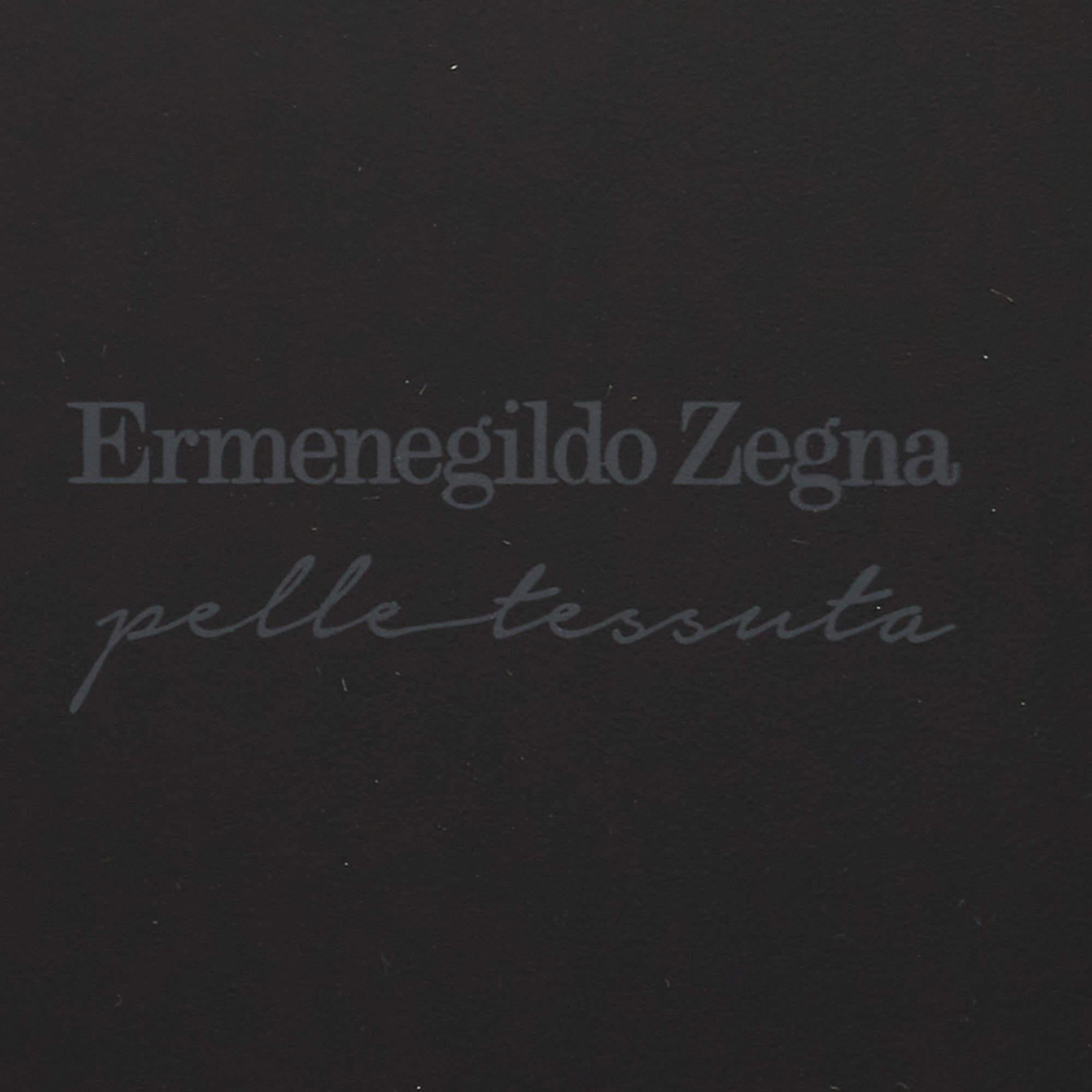 Cover per iPhone 6 di Ermenegildo Zegna in pelle nera intrecciata in vendita 2