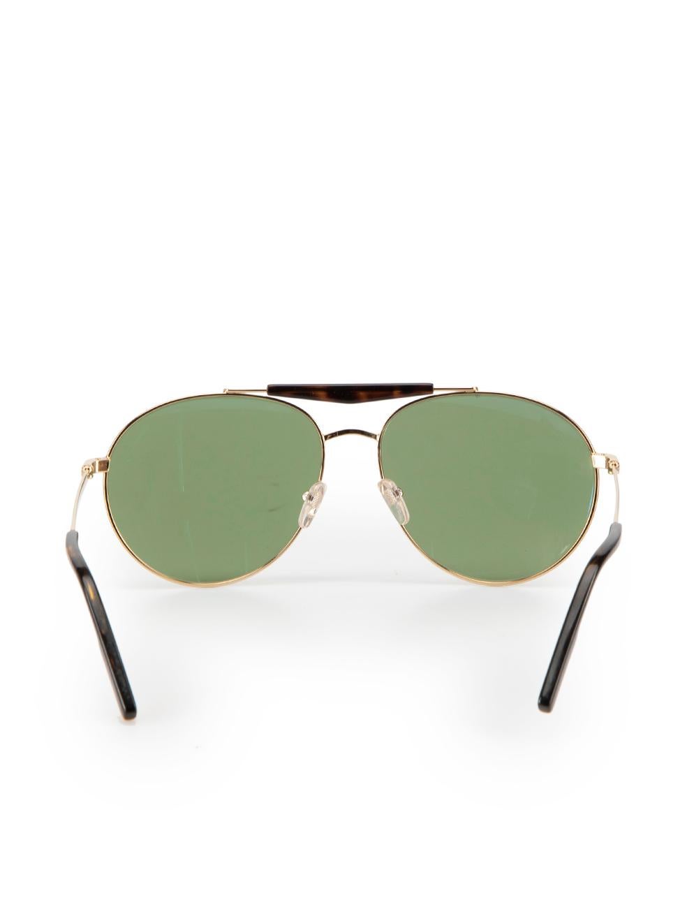 Gray Ermenegildo Zegna Brown Aviator Tortoiseshell Sunglasses