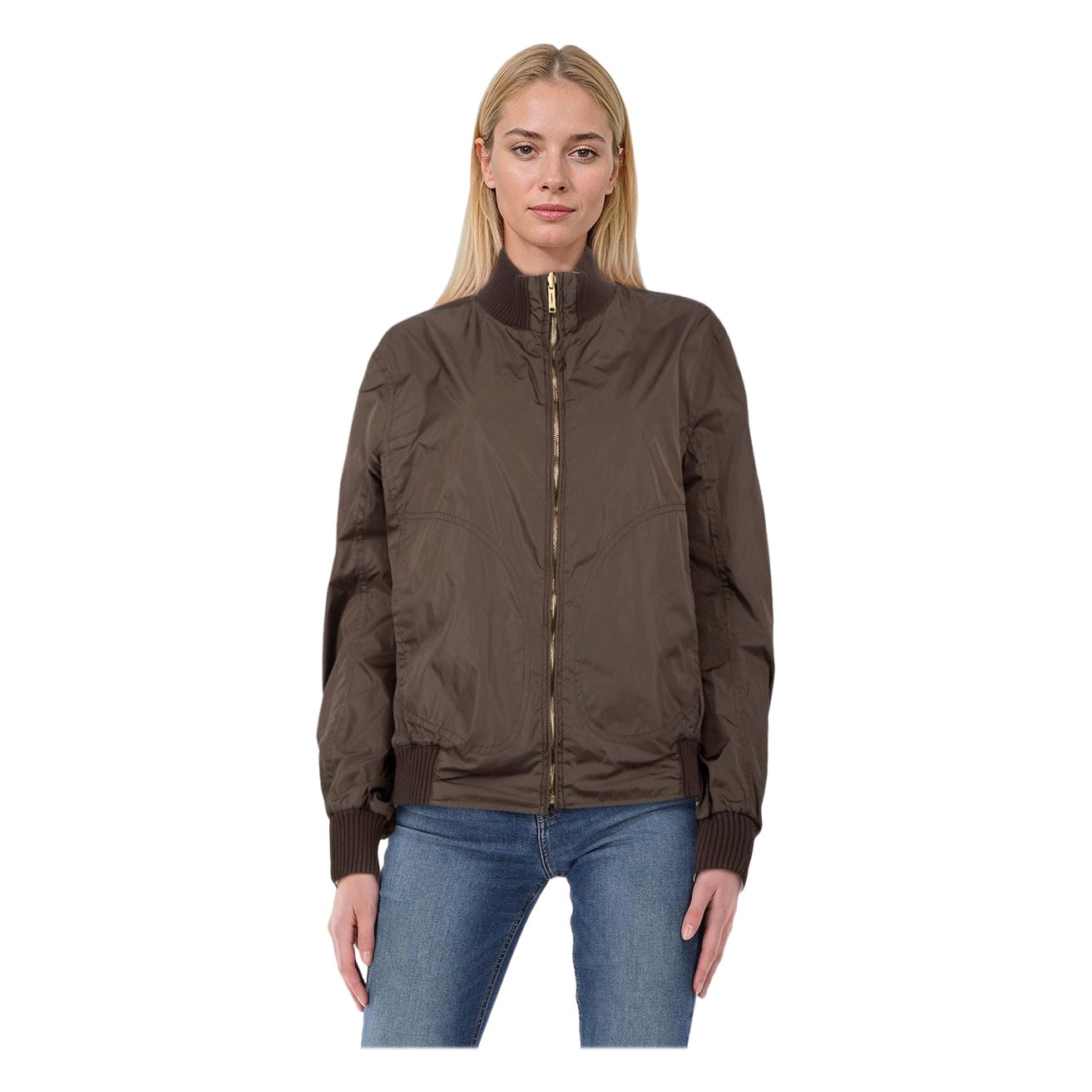 Ermenegildo Zegna Brown Reversible Bomber Jacket Size M