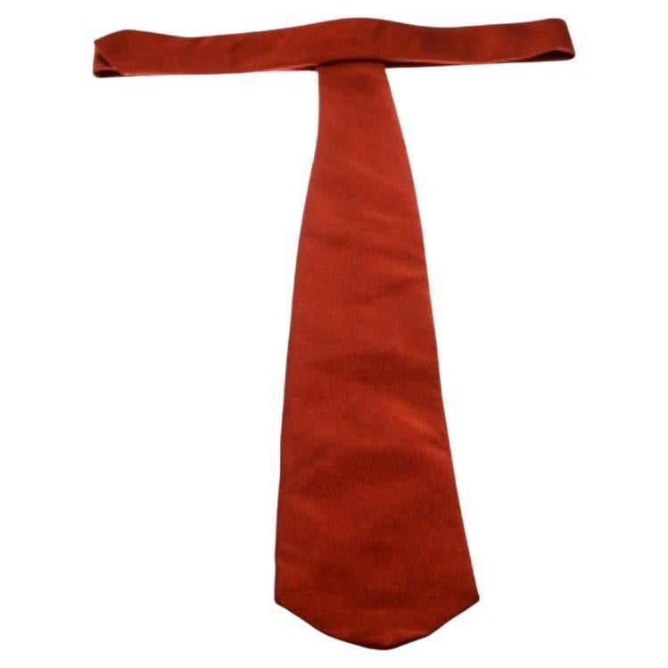 Ermenegildo Zegna Brown Silk Traditional Tie