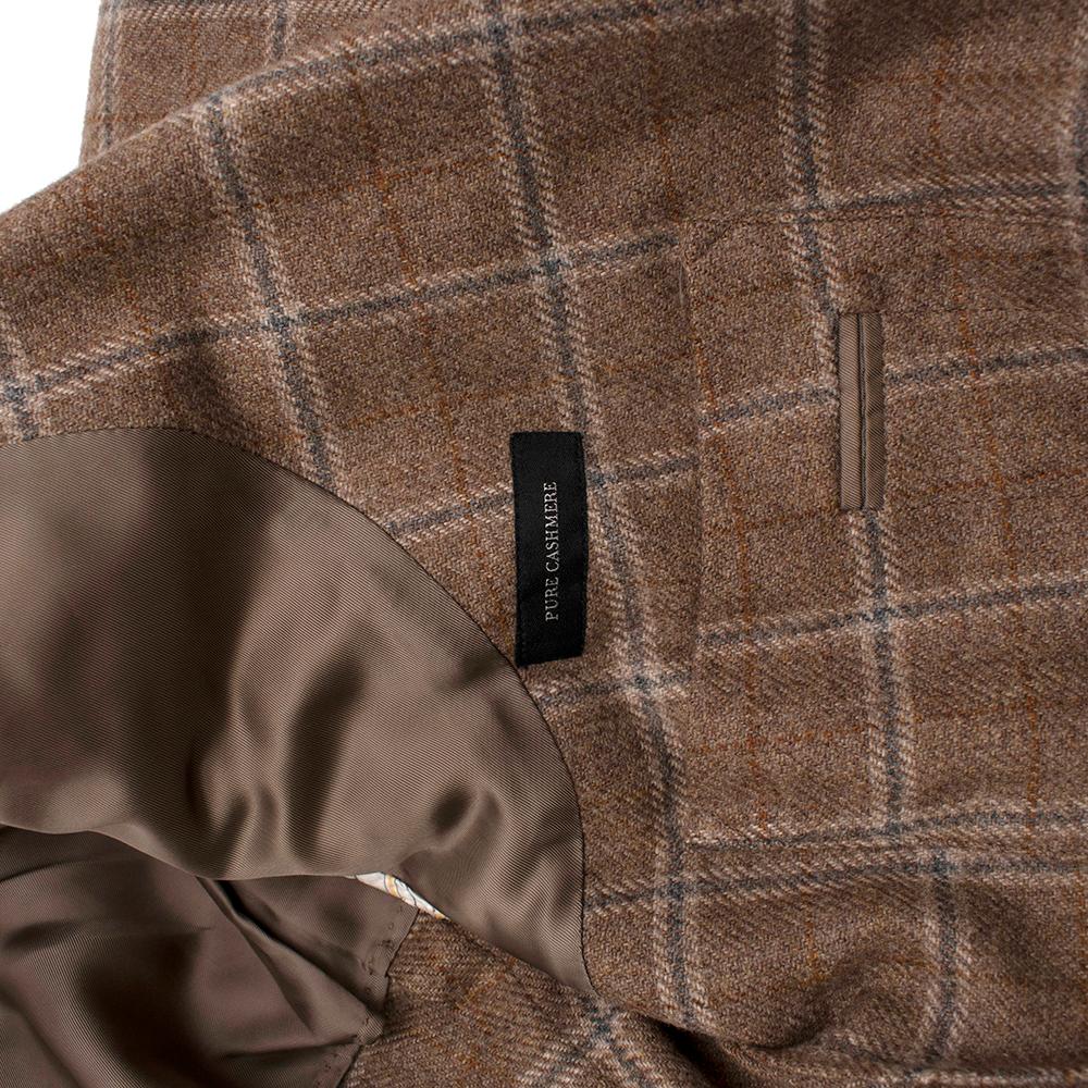 Ermenegildo Zegna Checkered Cashmere Blazer - Size EU 50 In Excellent Condition For Sale In London, GB