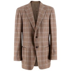 Karierter Kaschmir-Blazer von Ermenegildo Zegna - Größe EU 50