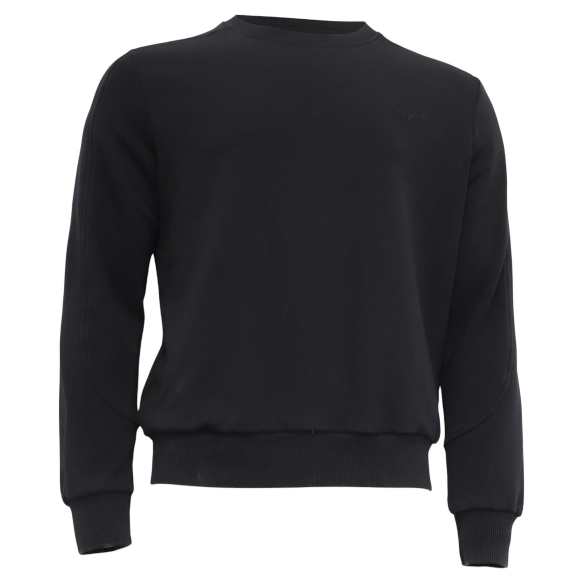 Pull à col rond Ermenegildo Zegna en coton noir
