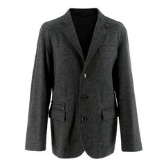 Ermenegildo Zegna Dark Grey Wool Single Breasted Jacket - Us size 38 