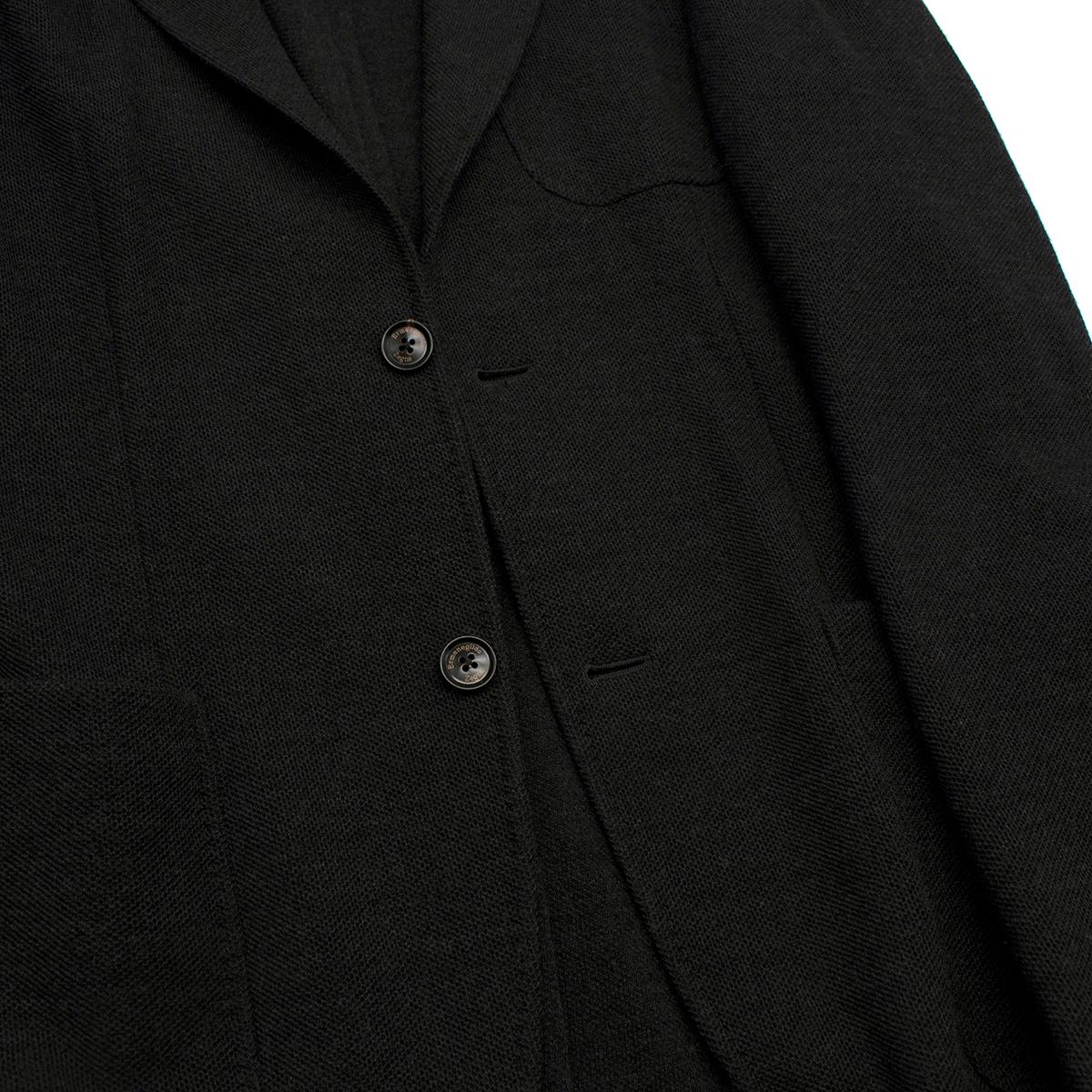 Ermenegildo Zegna Dark Grey Wool Single Breasted Jacket - Us size  In Excellent Condition For Sale In London, GB