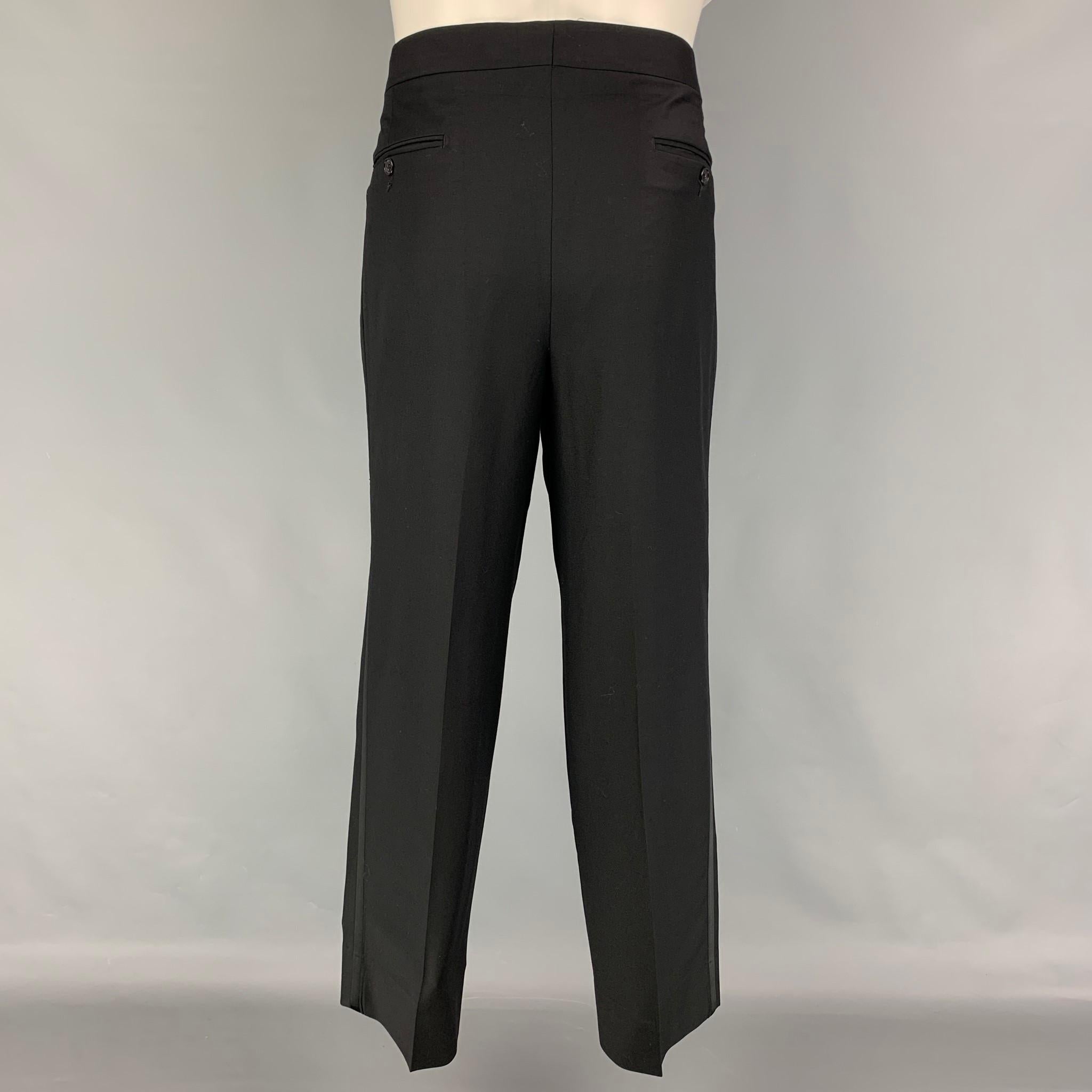 ERMENEGILDO ZEGNA for Neiman Marcus Size 38 Black Wool Suit 2