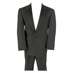 Ermenegildo Zegna per Neiman Marcus Taglia 38 Abito in lana nera