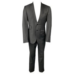 Used ERMENEGILDO ZEGNA for WILKES BASHFORD Size 40 Gray Wool Notch Lapel Suit