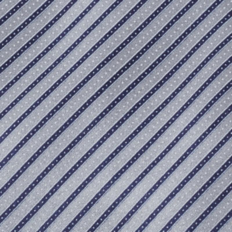 Uomo Cravatta in seta a righe blu e grigie di Ermenegildo Zegna in vendita