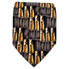 Ermenegildo Zegna Vintage Silk Tie with Multicolor Jacquard Design