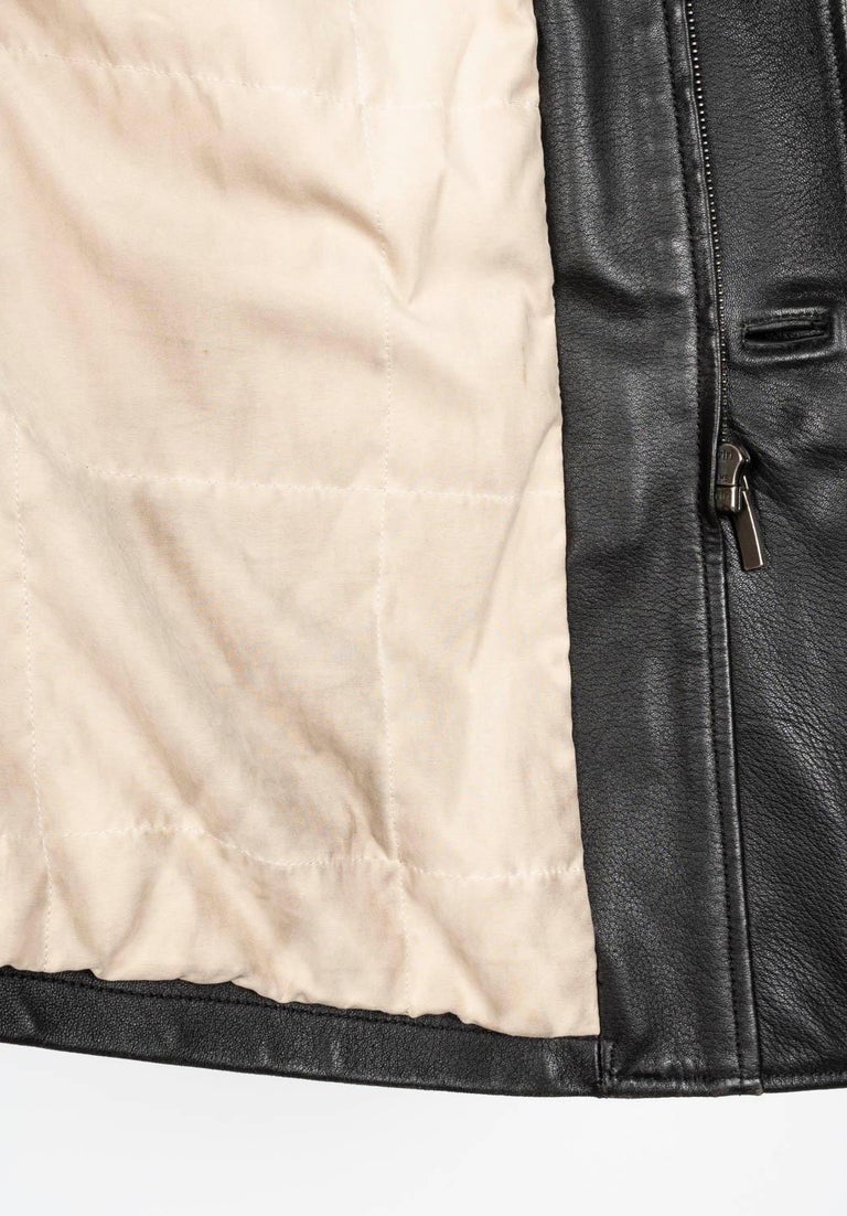 Ermenegildo Zegna leather coat Men Jacket Size 50/L at 1stDibs
