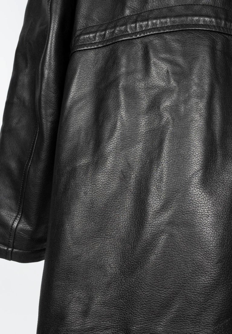 Ermenegildo Zegna leather coat Men Jacket Size 50/L at 1stDibs