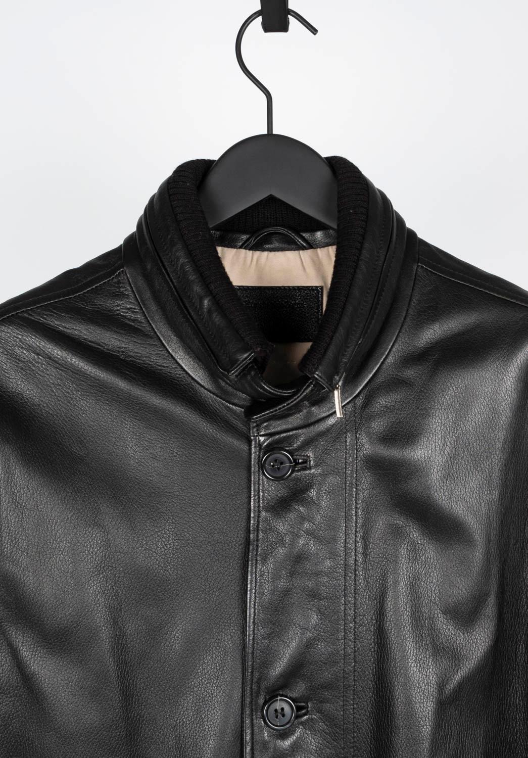 Check my other listings. Have many more designer clothes for sale. Open to any offers.
Item for sale is 100% genuine Ermenegildo Zegna leather Coat, S964, DE0 
Color: black
(An actual color may a bit vary due to individual computer screen