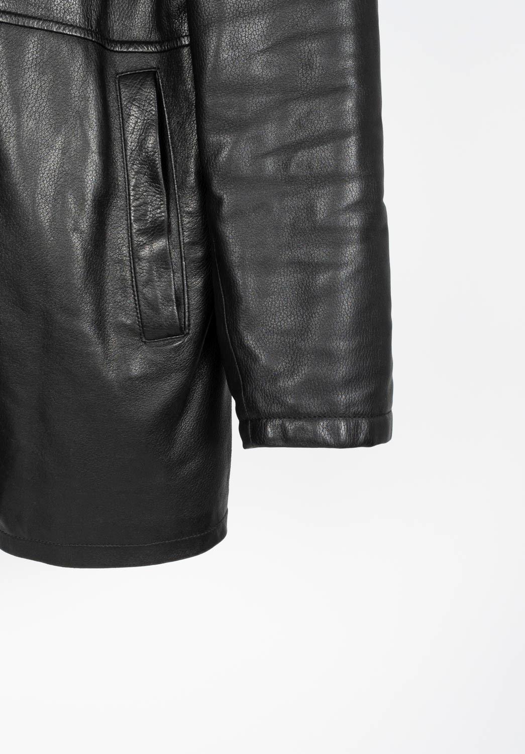 Men's Ermenegildo Zegna leather coat Men Jacket Size 50/L