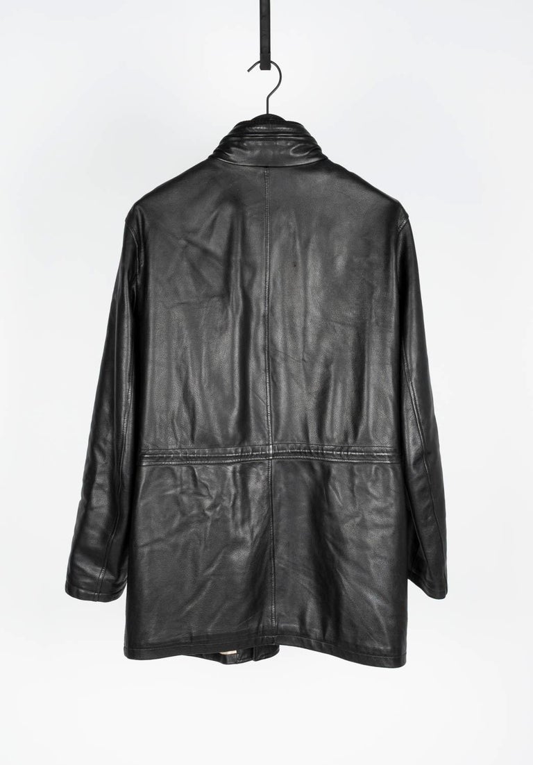 Ermenegildo Zegna leather coat Men Jacket Size 50/L at 1stDibs