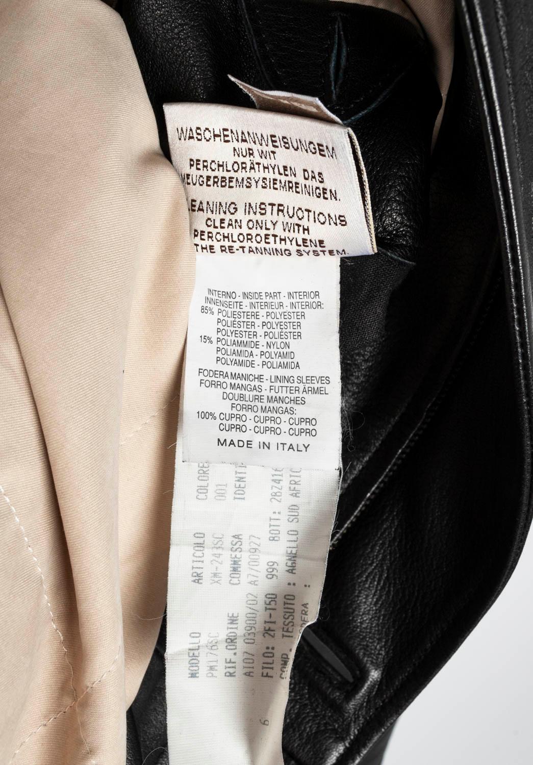Ermenegildo Zegna leather coat Men Jacket Size 50/L 4