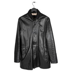 Ermenegildo Zegna leather coat Men Jacket Size 50/L
