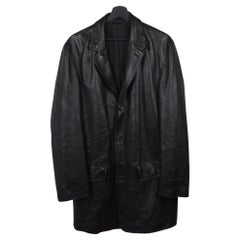 Ermenegildo Zegna Cappotto in pelle da uomo taglia IT50-L, S1778