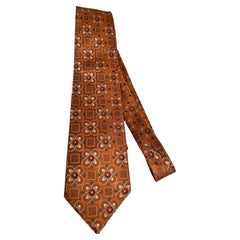 Ermenegildo Zegna Luxury Burnt Orange Silk Neck Tie Italy Ermenegildo Zegna Luxury Burnt Orange Silk Neck Tie Italy