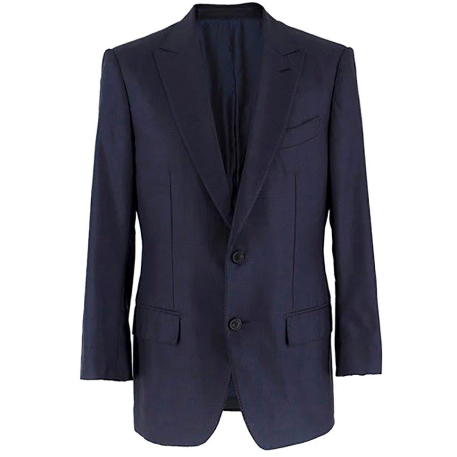 Ermenegildo Zegna Man Navy Suit Jacket - IT 48 For Sale