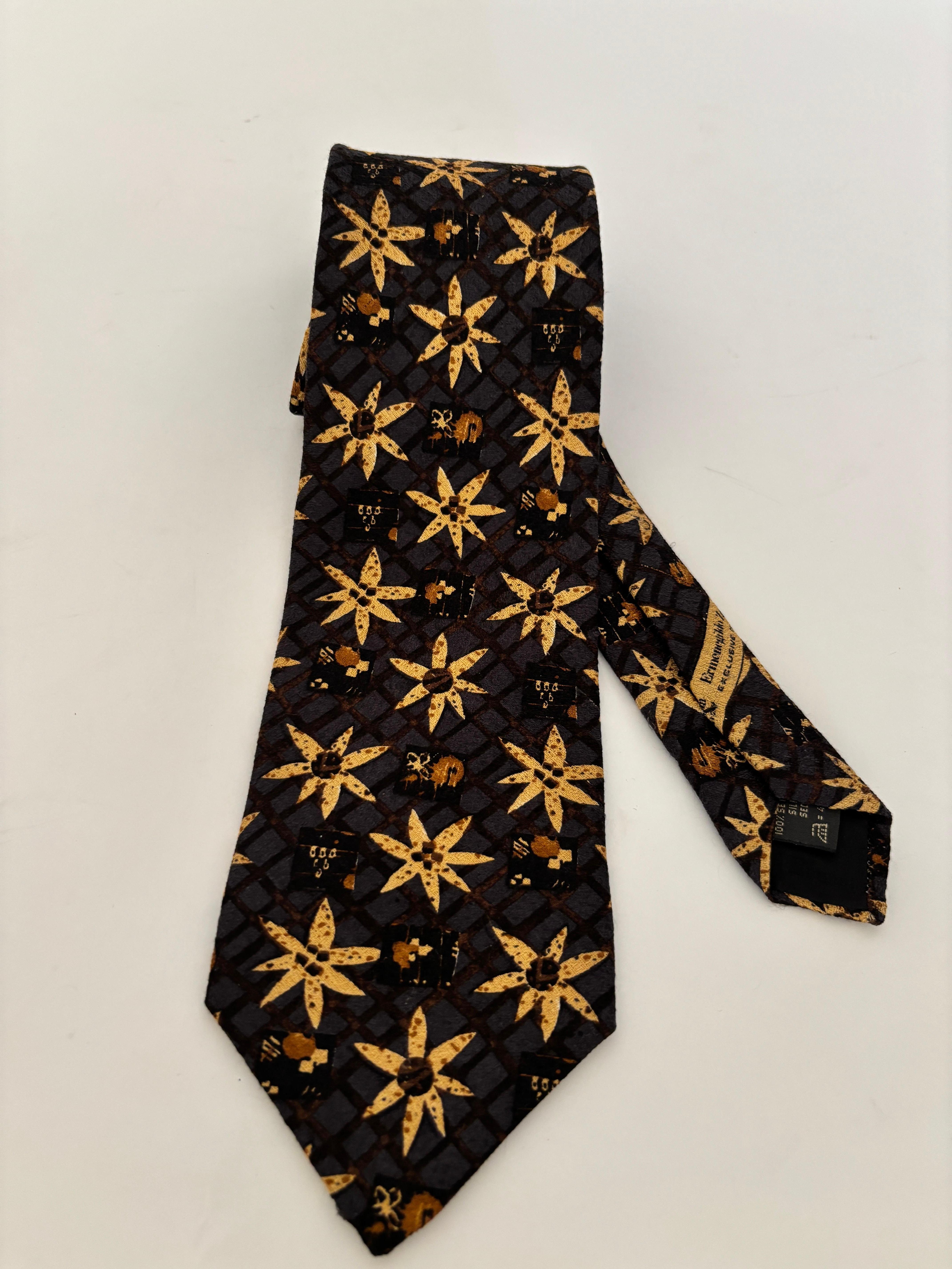 ERMENEGILDO ZEGNA Corbata de seda para hombre Italia en Bueno estado para la venta en North Hollywood, CA