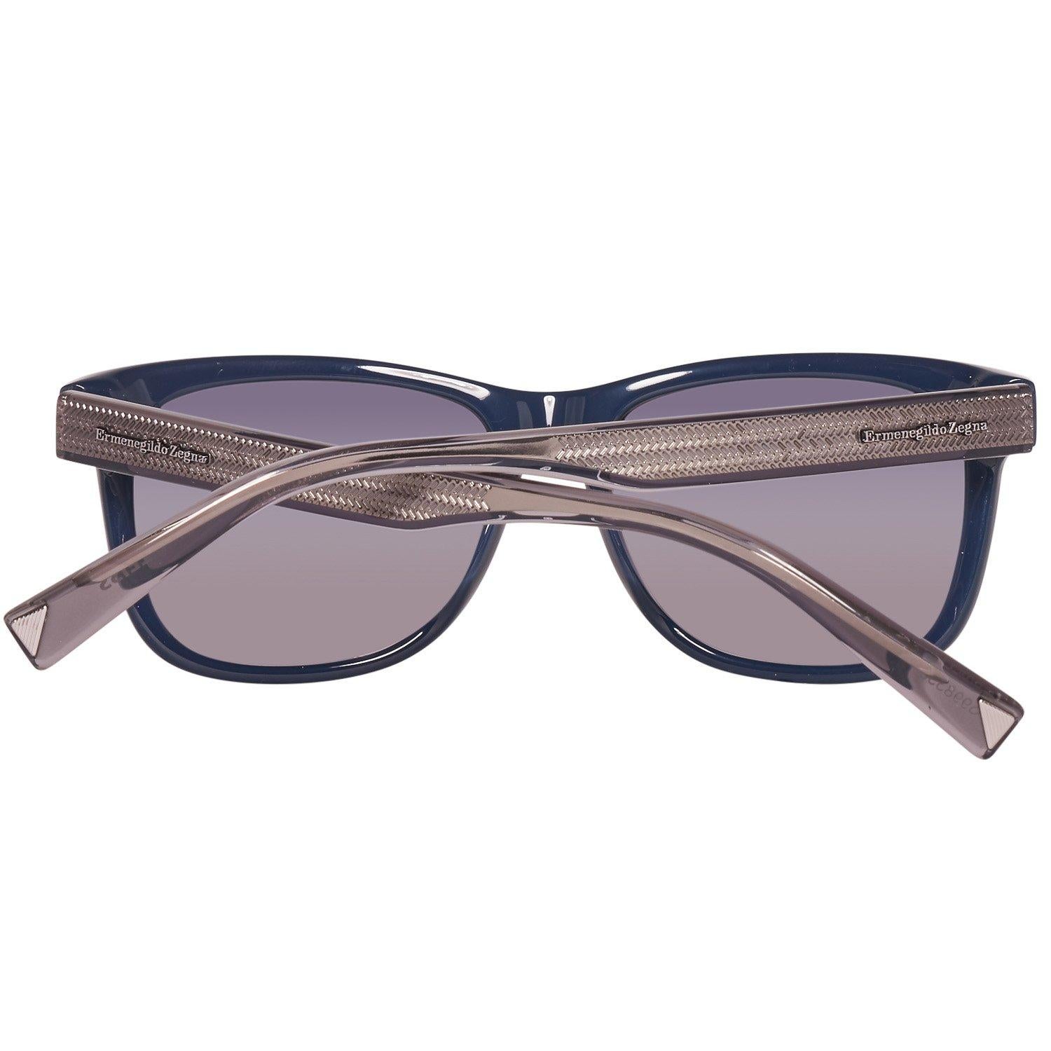 Gray Ermenegildo Zegna Mint Unisex Blue Sunglasses EZ0028 5492B 54-16-138 mm