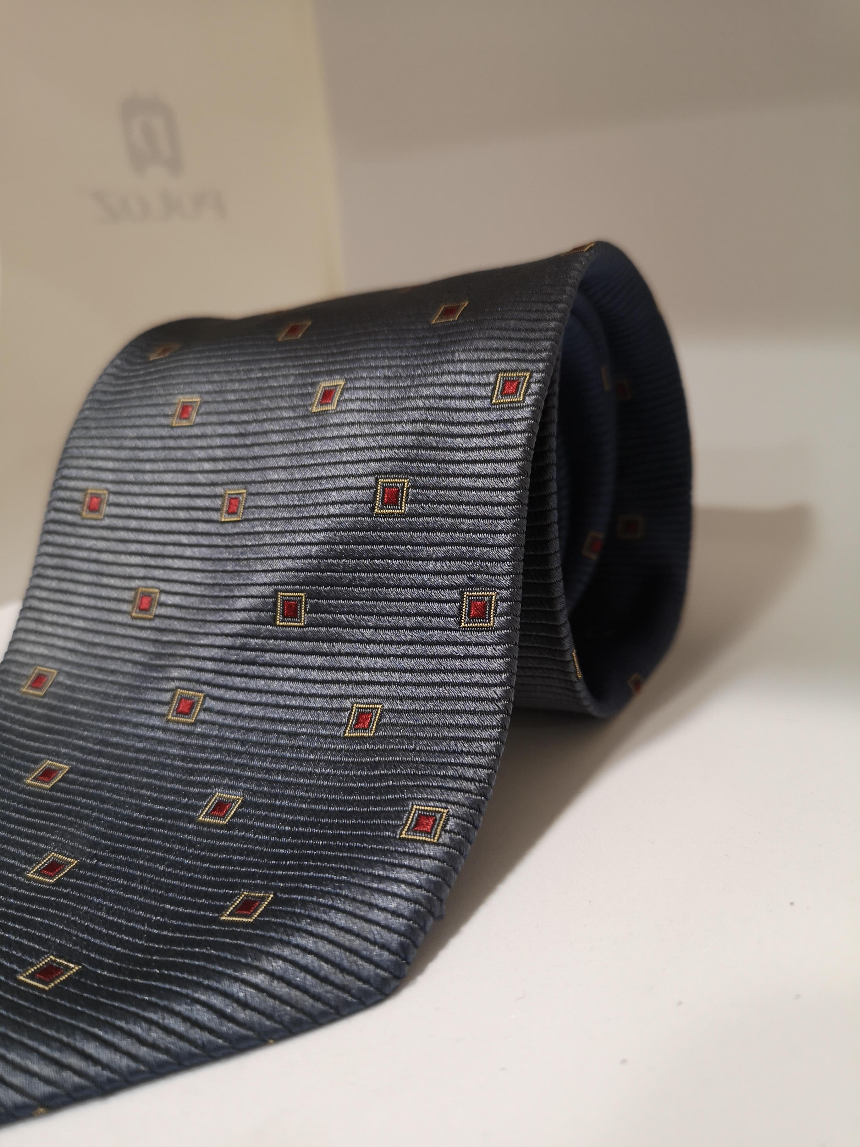 Ermenegildo Zegna multicoloured silk tie In Good Condition In Capri, IT